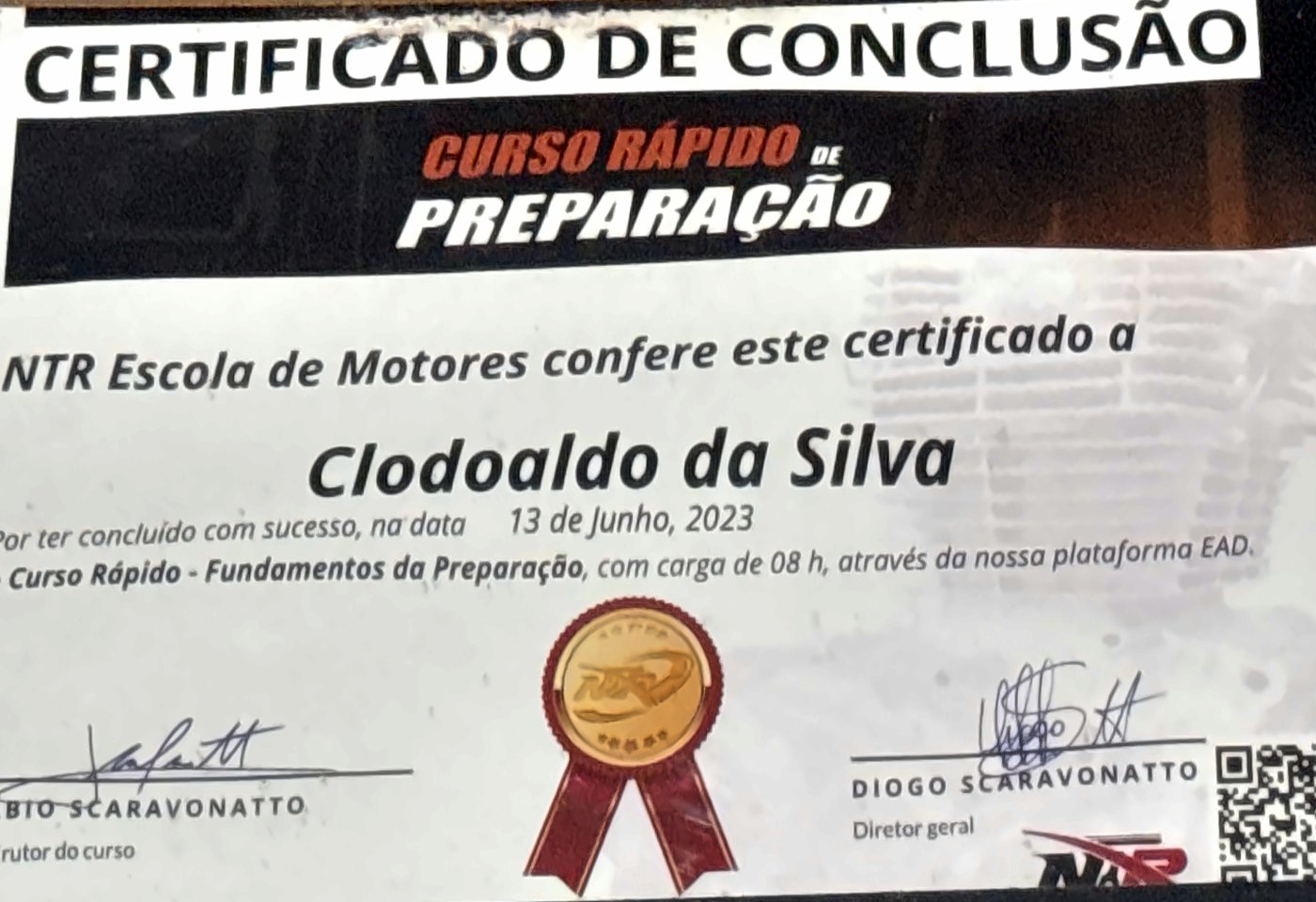 Certificado: Fundamentos da preparação